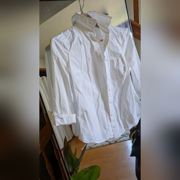 J. Crew Elegant White Button Down Shirt - Picture 2 of 7